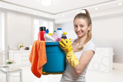 Bin store and communal access area cleaning in Bayswater